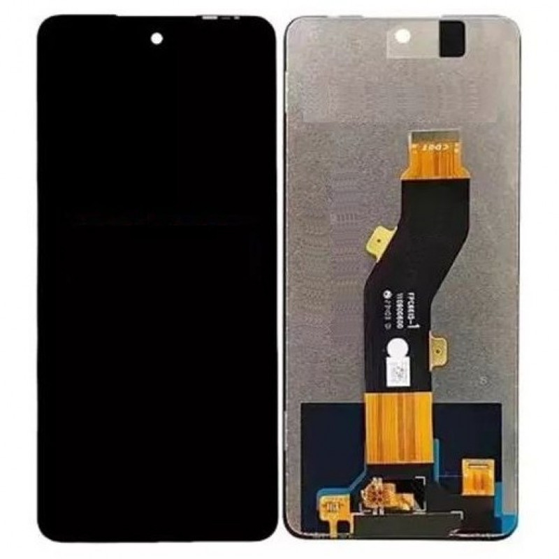LCD with Touch Screen For Infinix Hot 40i - Black Display Glass Combo Folder