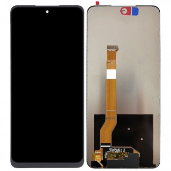 LCD with Touch Screen For Realme Narzo 60x 5G - Black Display Glass Combo Folder