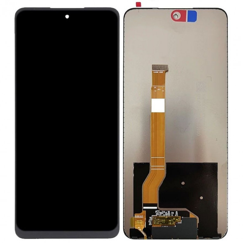 LCD with Touch Screen For Realme Narzo 60x 5G - Black Display Glass Combo Folder