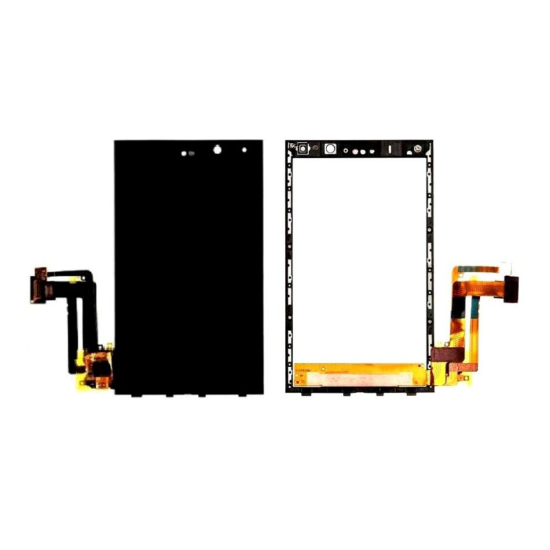 Buy Now LCD With Touch Screen For Blackberry Z10 - Black Display Glass Combo Folder