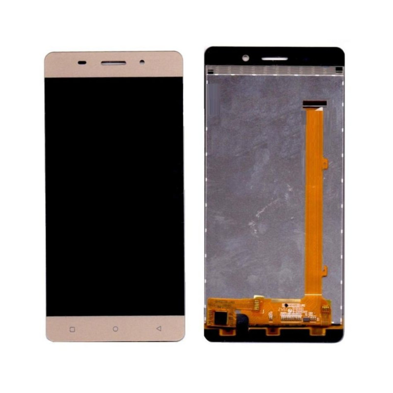 Buy Now LCD With Touch Screen For Gionee M5 Lite - Gold Display Glass Combo Folder