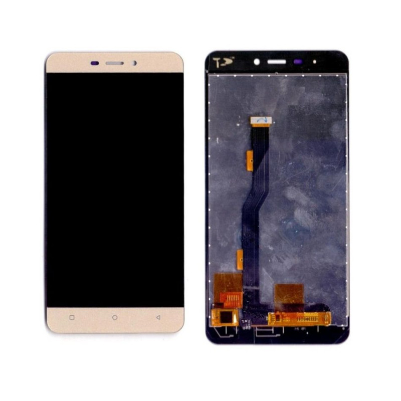 Buy Now LCD With Touch Screen For Gionee P7 Max - Gold Display Glass Combo Folder