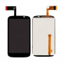 Buy Now LCD With Touch Screen For Htc Desire X - Black Display Glass Combo Folder