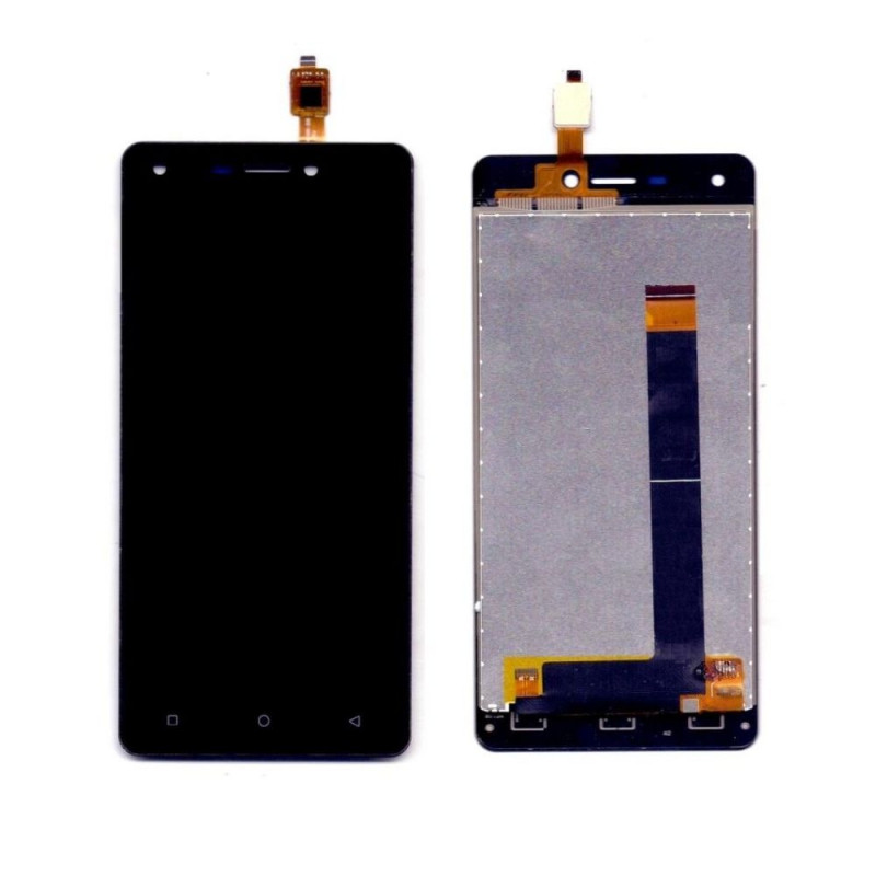 Buy Now LCD With Touch Screen For Intex Aqua Lions 3 - Black Display Glass Combo Folder