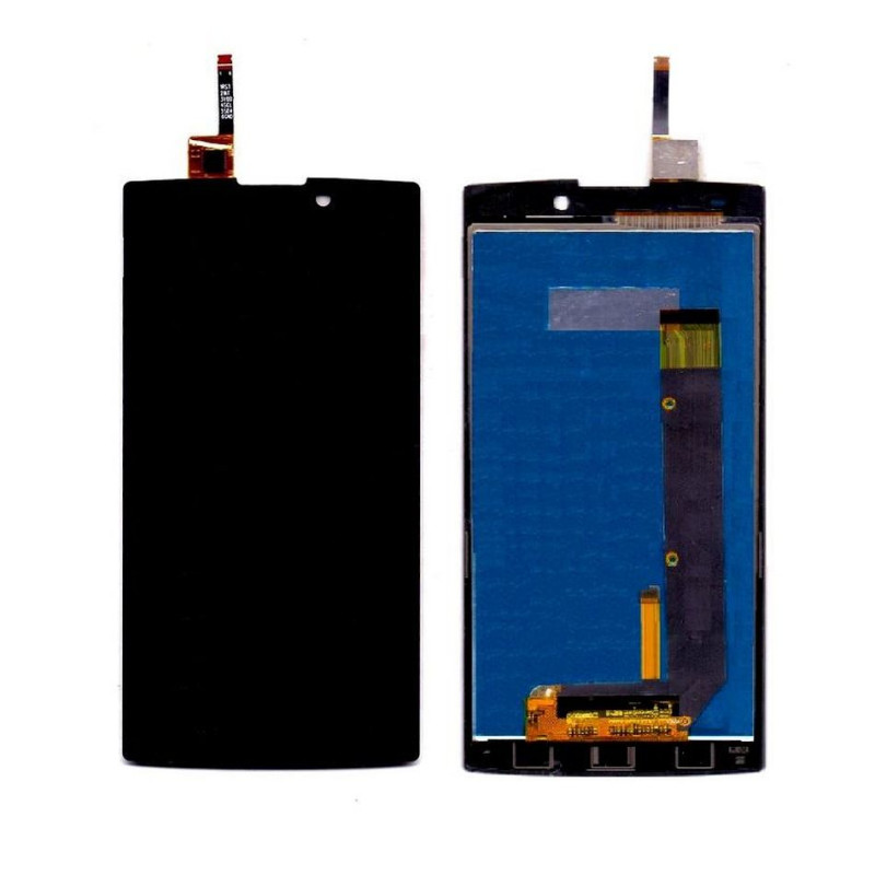 Buy Now LCD With Touch Screen For Lava Iris Fuel 60 - Black Display Glass Combo Folder