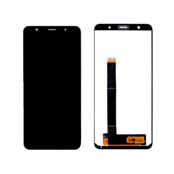Buy Now LCD With Touch Screen For Lava Z81 - Black Display Glass Combo Folder