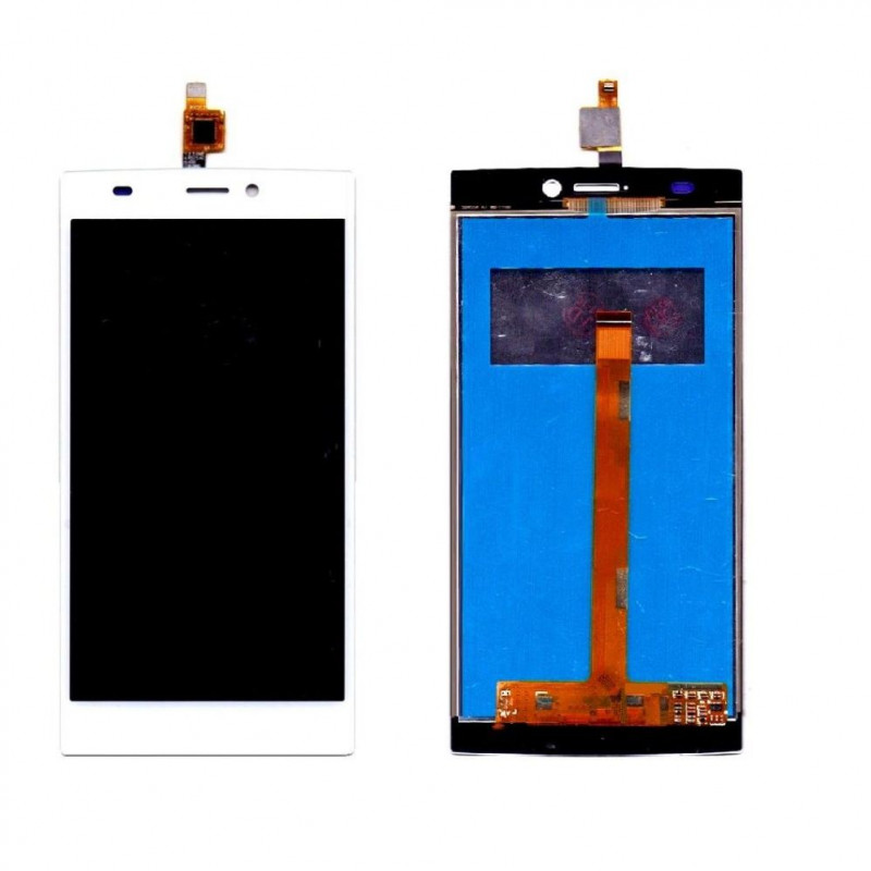 Buy Now LCD With Touch Screen For Micromax Canvas Nitro 2 E311 - White Display Glass Combo Folder