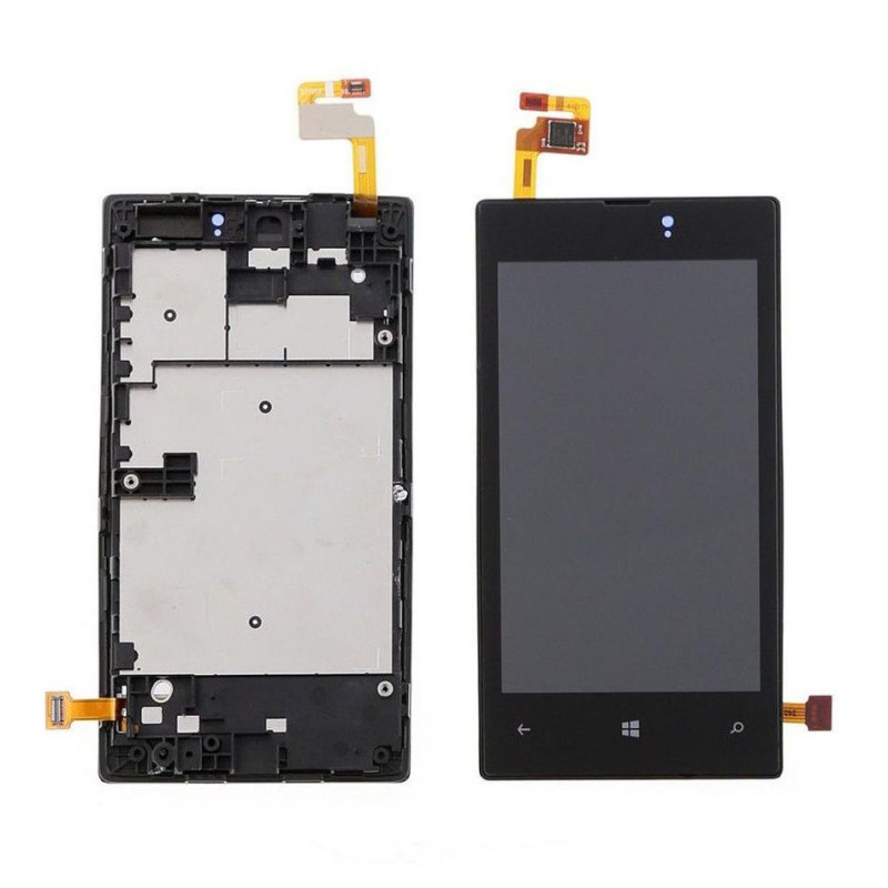 Buy Now LCD With Touch Screen For Nokia Lumia 520 - White Display Glass Combo Folder