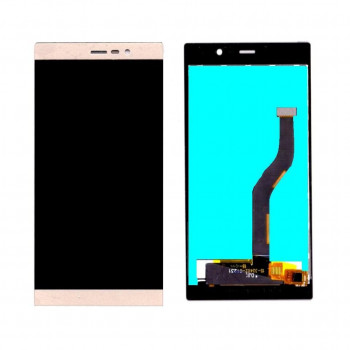 Buy Now LCD With Touch Screen For Panasonic Eluga A2 - Gold Display Glass Combo Folder