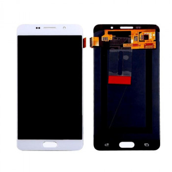 Buy Now LCD With Touch Screen For Samsung Galaxy A7 2016 - White Display Glass Combo Folder