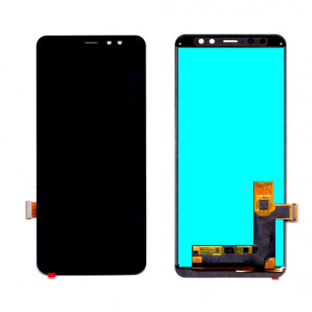 Buy Now LCD With Touch Screen For Samsung Galaxy A8 Plus 2018 - Blue Display Glass Combo Folder