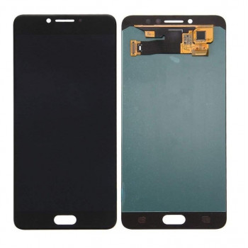 Buy Now LCD With Touch Screen For Samsung Galaxy C7 Pro - Black Display Glass Combo Folder