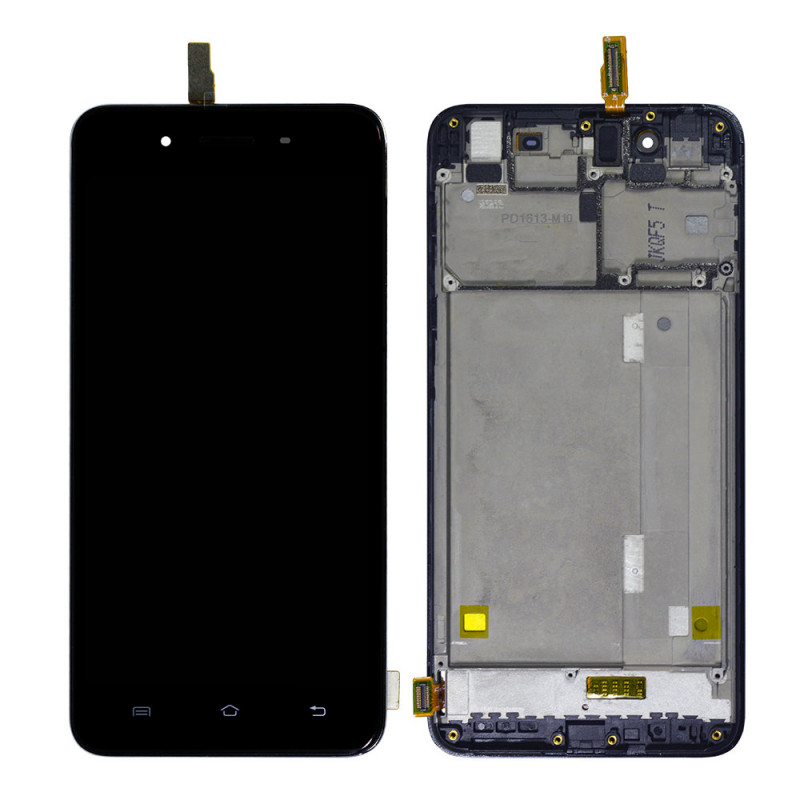 Buy Now LCD With Touch Screen For Vivo Y55L - Black Display Glass Combo Folder
