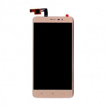 Buy Now LCD With Touch Screen For Xiaomi Redmi Note 3 - Gold Display Glass Combo Folder