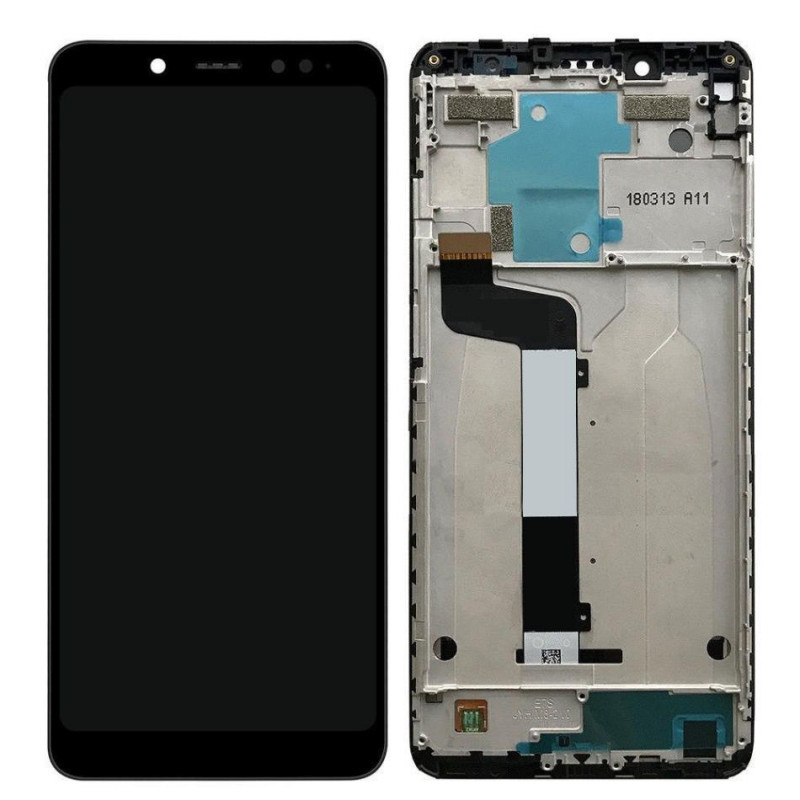 Buy Now LCD With Touch Screen For Xiaomi Redmi Note 5 Pro - Red Display Glass Combo Folder