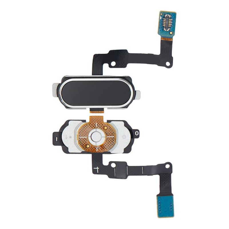 Home Button Complete For Samsung Galaxy J7 Prime 32GB Black - Outer Plastic with Inner Flex