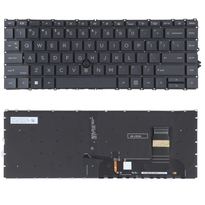 HP Elitebook 840 G7 G8 845 G7 745 G7 G8 US Version Keyboard with Backlight and Pointing Stick HP Elitebook 840 G7 G8 845 G7 745 G7 G8 US Version Keyboard with Backlight and Pointing Stick