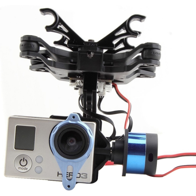 Tarot TL68A00 T-2D 2-Axis Brushless Gimbal Camera Mount FPV with Gyro / AV Cable for Gopro Hero3 / DJI Phantom X525 Quadcopter