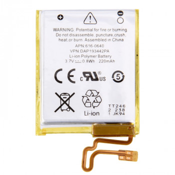 3.7V 220mAh Rechargeable Li-Polymer Battery for iPod nano 7th 3.7V 220mAh Rechargeable Li-Polymer Battery for iPod nano 7th