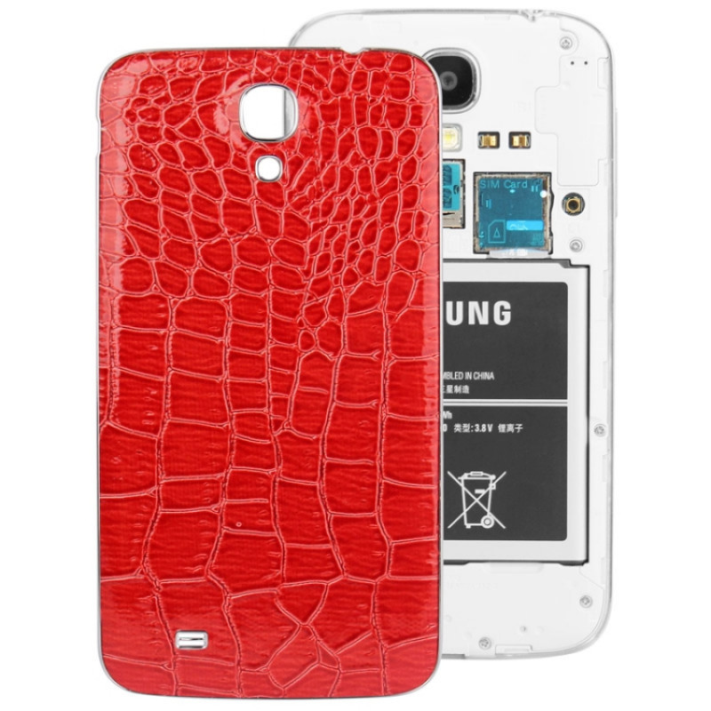 Galaxy Mega 6.3 / i9200 Crocodile Texture Leather Paste Back Cover (Red)