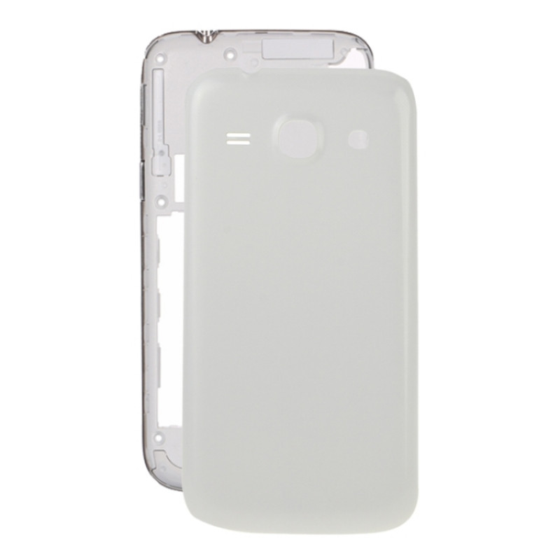 Galaxy Core Plus / G350 Plaid Texture Back Housing Cover (White)
