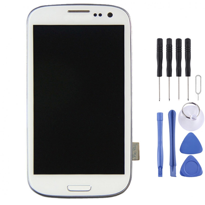 Original LCD Display + Touch Panel with Frame for Galaxy SIII LTE / i9305(White) Original LCD Display + Touch Panel with Frame for Galaxy SIII LTE / i9305(White)