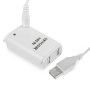 3600mAh Rechargeable Battery for XBOX 360 Controller & USB Cable(White)