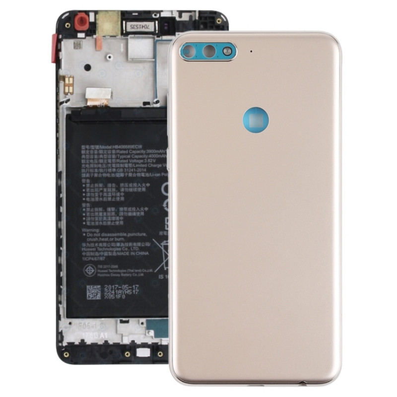 Back Cover with Side Keys for Huawei Nova 2 Lite / Y7 Prime (2018)(Gold)