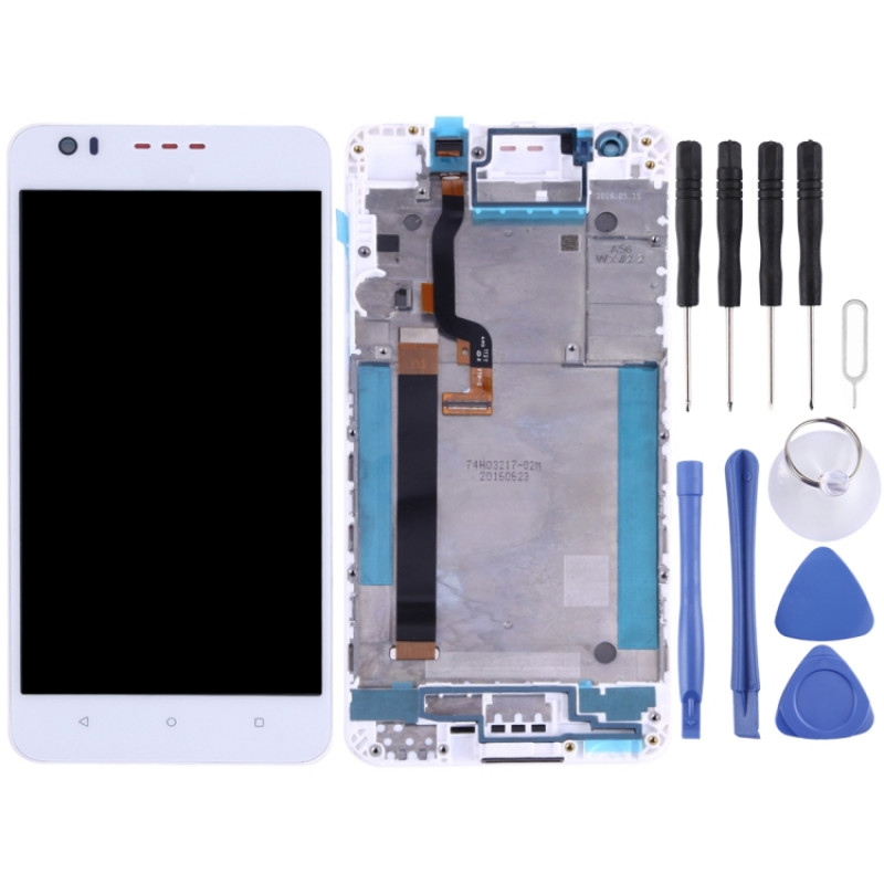 TFT LCD Screen for HTC Desire 825 Digitizer Full Assembly with Frame (White)