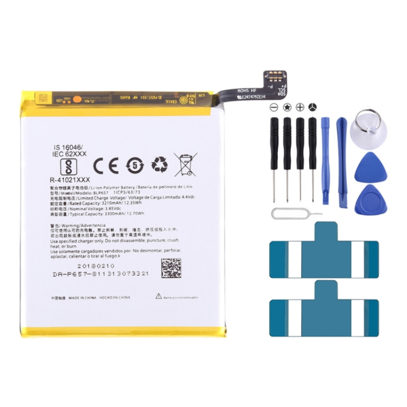3210mAh BLP657 for OnePlus 6 Li-Polymer Battery 3210mAh BLP657 for OnePlus 6 Li-Polymer Battery