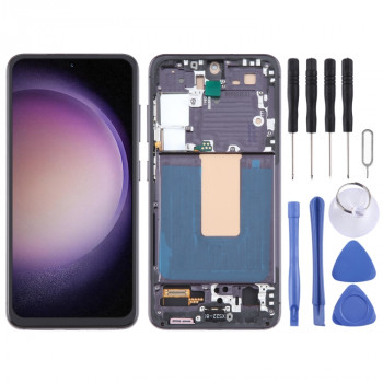 Samsung Galaxy S23 SM-S911B EU Version TFT LCD Screen Digitizer Full Assembly with Frame, Not Supporting Fingerprint Identification