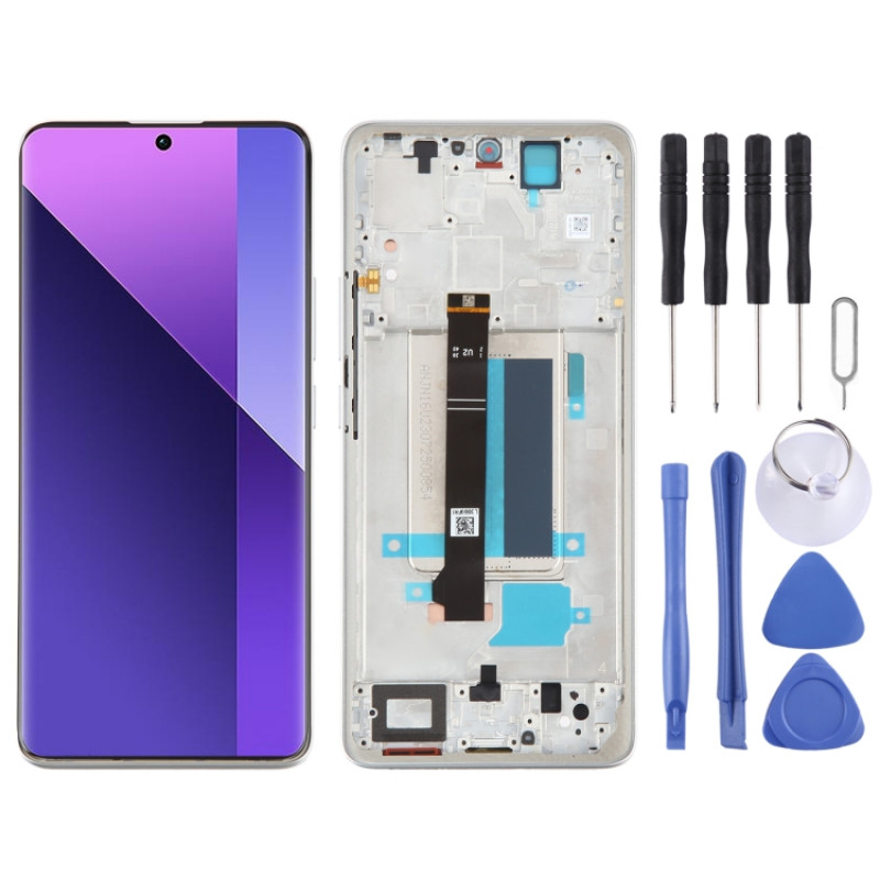Xiaomi Redmi Note 13 Pro+ Original AMOLED Material LCD Screen Digitizer Full Assembly with Frame (Silver) Xiaomi Redmi Note 13 Pro+ Original AMOLED Material LCD Screen Digitizer Full Assembly with Frame (Silver)