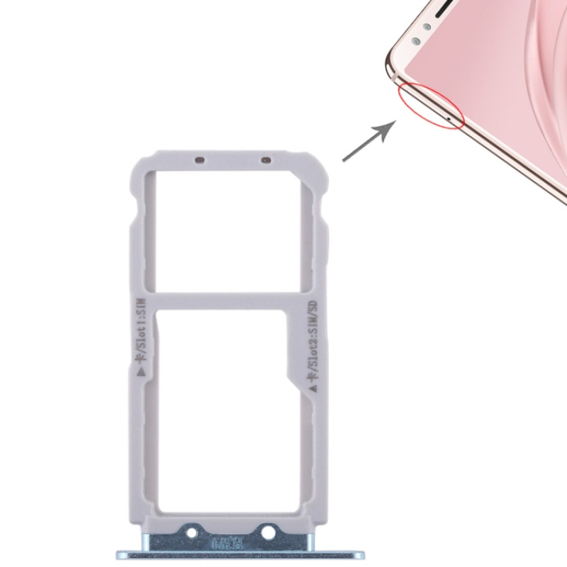2 SIM Card Tray / Micro SD Card Tray for Huawei Nova 2s(Blue) 2 SIM Card Tray / Micro SD Card Tray for Huawei Nova 2s(Blue)