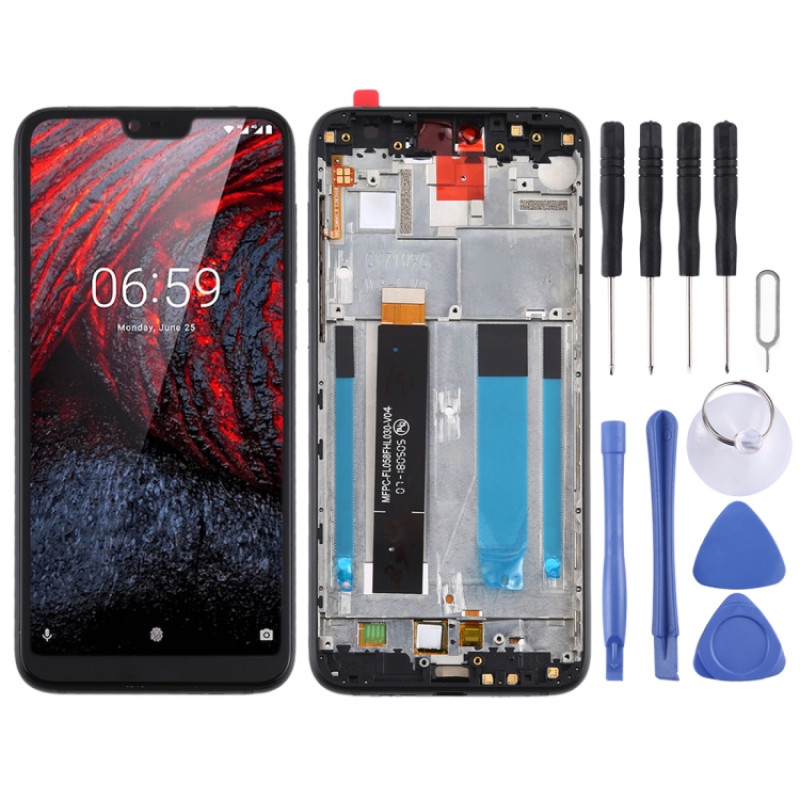 TFT LCD Screen for Nokia X6 / 6.1 Plus TA-1099 TA-1116 TA-1103 TA-1083 Digitizer Full Assembly with Frame TFT LCD Screen for Nokia X6 / 6.1 Plus TA-1099 TA-1116 TA-1103 TA-1083 Digitizer Full Assembly with Frame