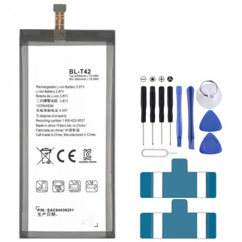 BL-T42 4000 mAh Li-Polymer Battery Replacement For LG V50 ThinQ 5G / V50S ThinQ 5G / G8X ThinQ BL-T42 4000 mAh Li-Polymer Battery Replacement For LG V50 ThinQ 5G / V50S ThinQ 5G / G8X ThinQ