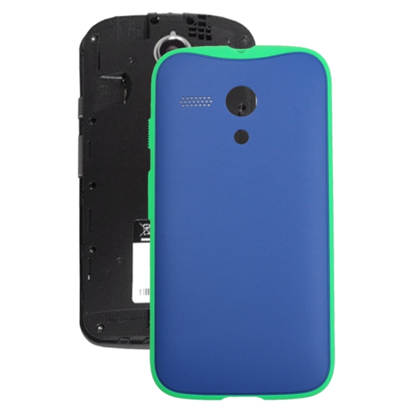 Motorola Moto G Original Anti-shock Battery Back Cover (Dark Blue + Green)