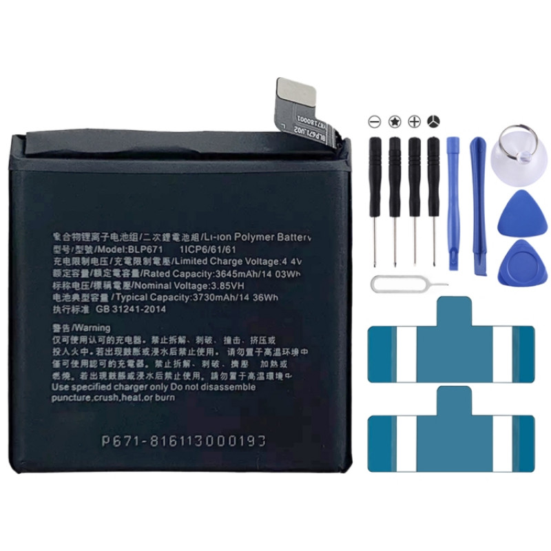 BLP671 3730mAh For OPPO Find X Li-Polymer Battery Replacement BLP671 3730mAh For OPPO Find X Li-Polymer Battery Replacement