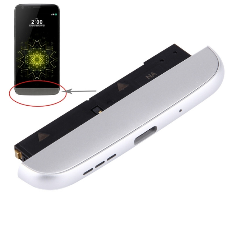 (Charging Dock + Microphone + Speaker Ringer Buzzer) Module for LG G5 / H820(Silver)