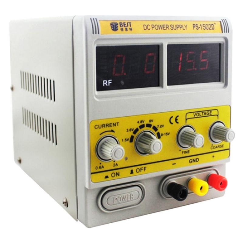 BEST-1502D+ AC / DC Power Supply for Cell Phone Laptop Repairing (Voltage 220V)