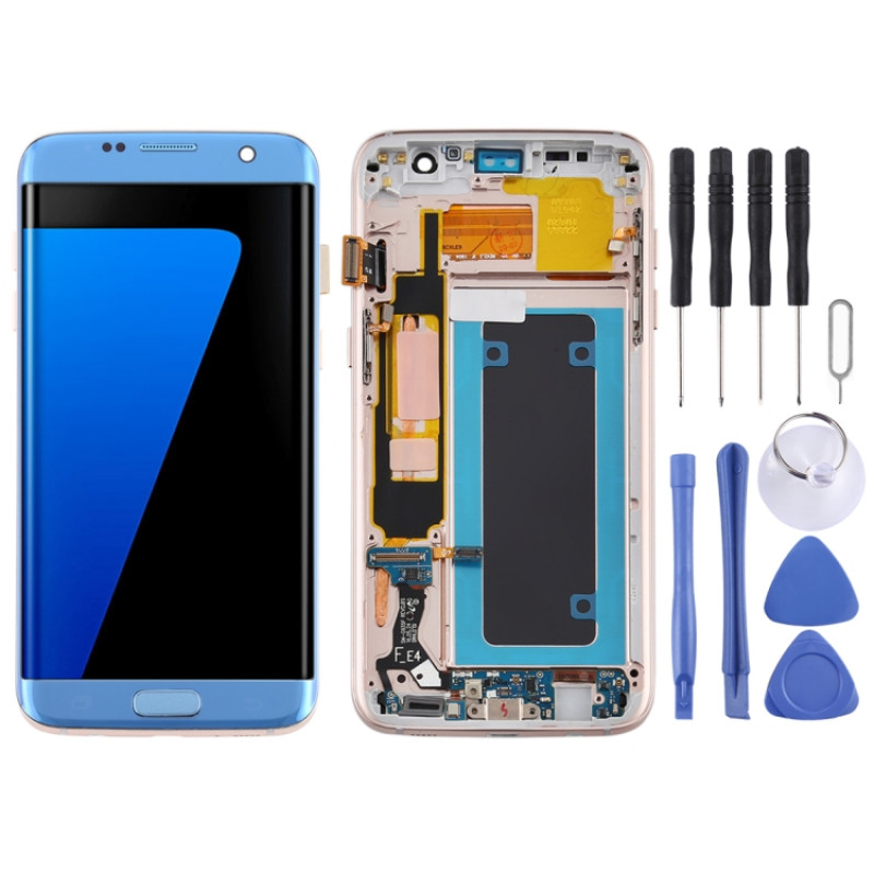 OLED LCD Screen for Samsung Galaxy S7 Edge / SM-G935F Digitizer Full Assembly with Frame (Blue) OLED LCD Screen for Samsung Galaxy S7 Edge / SM-G935F Digitizer Full Assembly with Frame (Blue)