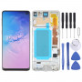 TFT LCD Screen For Samsung Galaxy S10 SM-G973 Digitizer Full Assembly with Frame, Not Supporting Fingerprint Identification(Silver)