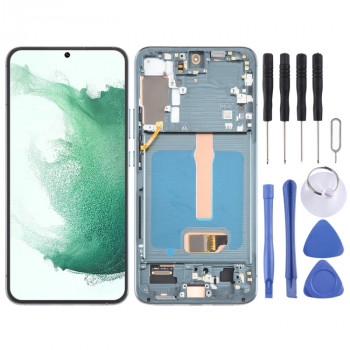 Samsung Galaxy S22+ 5G SM-S906B 6.55 inch OLED LCD Screen Digitizer Full Assembly with Frame (Green)