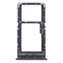 SIM Card Tray + SIM Card Tray / Micro SD Card Tray for Xiaomi Redmi Note 10 5G / Poco M3 Pro 5G / Redmi Note 10T 5G M2103K19G M2103K19C M2103K19PG M2103K19PI(Black)