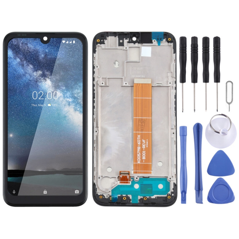 Original LCD Screen for Nokia 2.2 TA-1183 / TA-1179 / TA-1191 / TA-1188 Digitizer Full Assembly With Frame (Black) Original LCD Screen for Nokia 2.2 TA-1183 / TA-1179 / TA-1191 / TA-1188 Digitizer Full Assembly With Frame (Black)