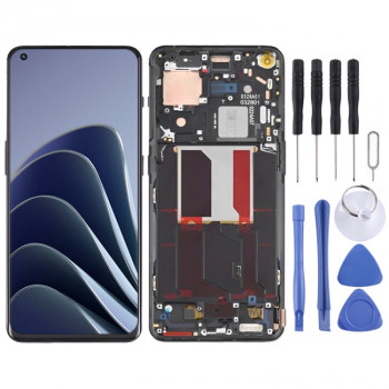 OnePlus 10 Pro NE2210 NE2211 NE2213 LCD Screen Digitizer Full Assembly with Frame (Black)