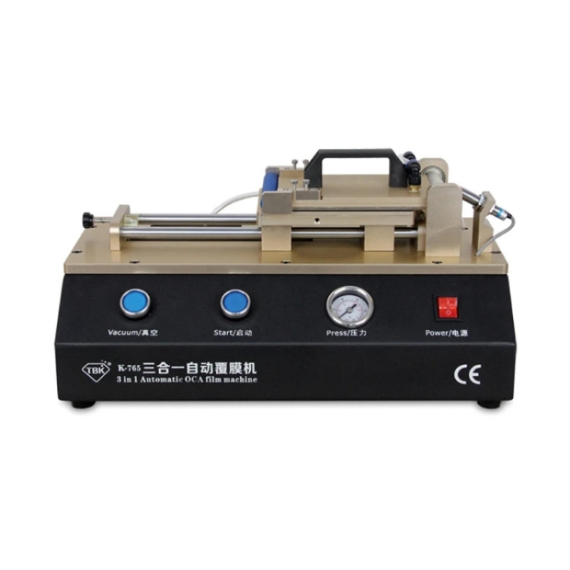 TBK-765 3 in1 Automatic OCA Laminating Machine LCD Touch Screen Air Compressor Machine Built-in Vacuum Pump TBK-765 3 in1 Automatic OCA Laminating Machine LCD Touch Screen Air Compressor Machine Built-in Vacuum Pump