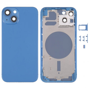 Back Housing Cover with SIM Card Tray & Side Keys & Camera Lens for iPhone 13(Blue)