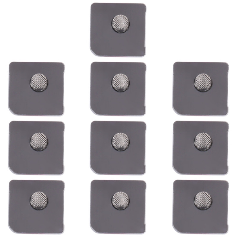 10 PCS Microphone Dustproof Mesh for iPhone 12 / 12 Pro (Black)