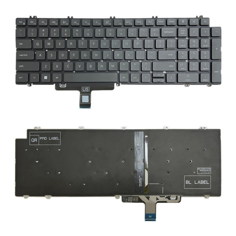 Dell Latitude 5520 5521 Precision 3560 3561 US Version Backlight Laptop Keyboard(Black)