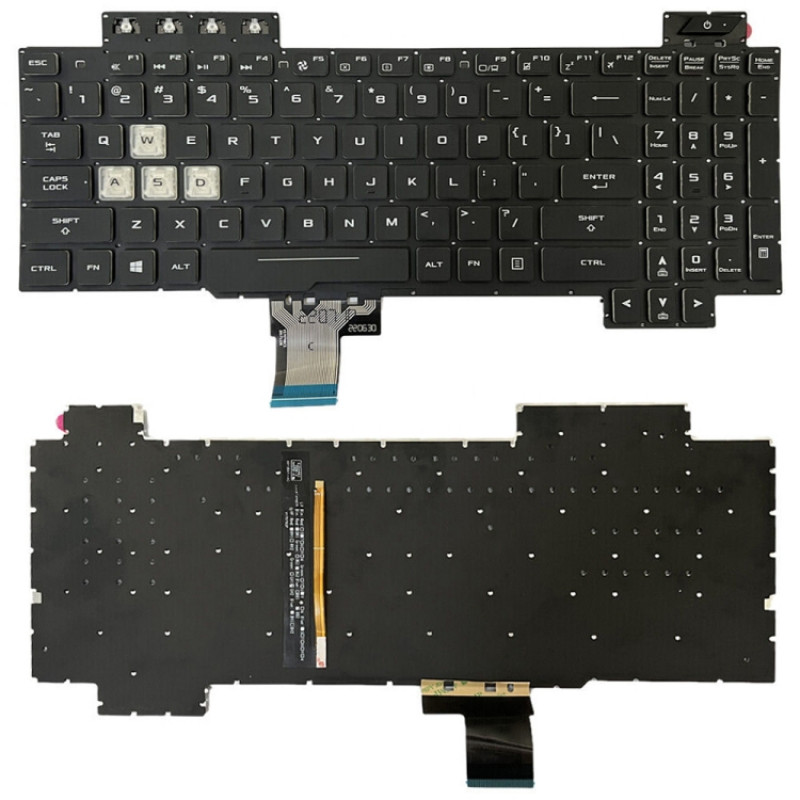 Asus Gaming FX505D FX505DY FX505DD US Version Backlight Laptop Keyboard(Black)
